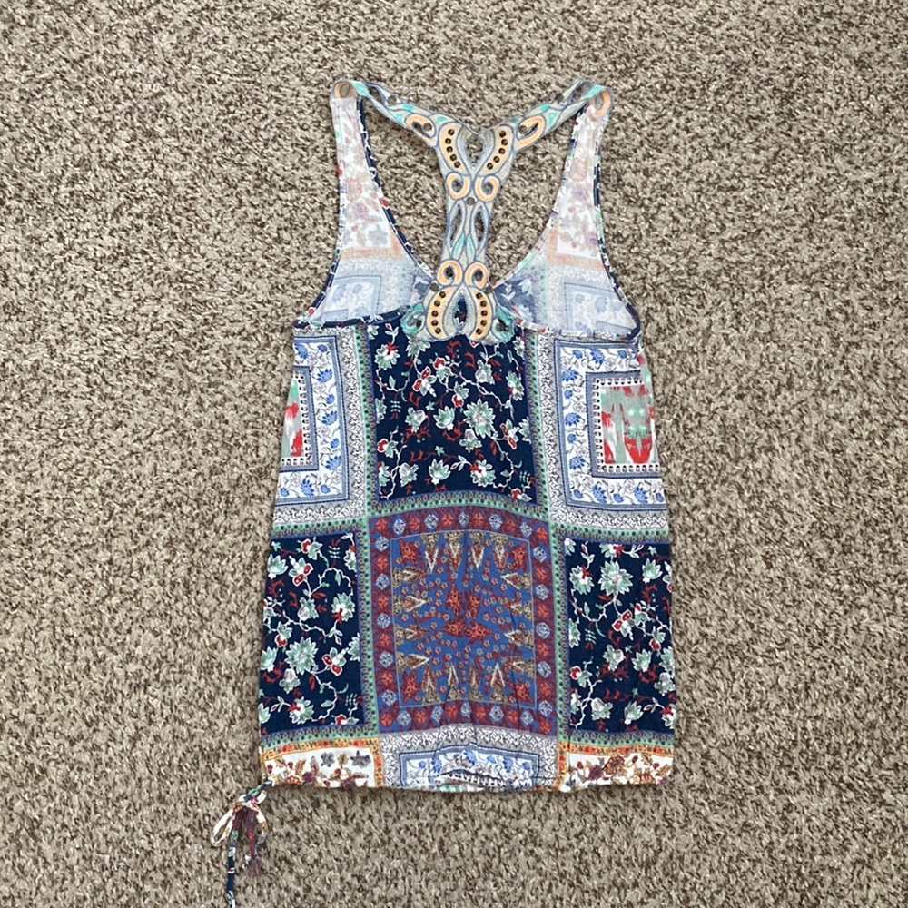 American Rag Embroidered Racerback Boho Tank Top - Picture 13 of 16